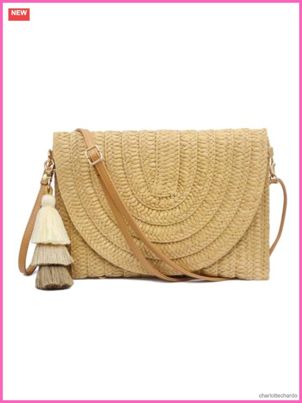 Straw Clutch Purse Women Crossbody Bag Summer Beach Envelope Wallet Handbag